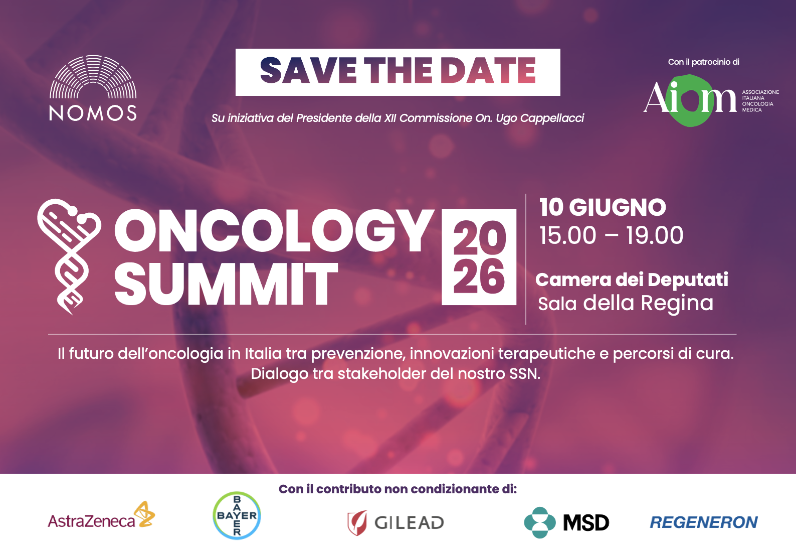 Oncology Summit 2026 - Il futuro dell’oncologia in Italia tra prevenzione, innovazioni terapeutiche e percorsi di cura
